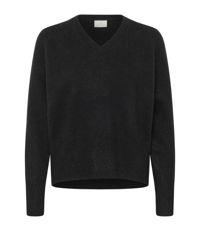 KAFFE KAniel V-Neck Pullover - Black Deep