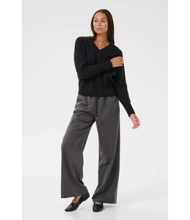 KAFFE KAniel V-Neck Pullover - Black Deep
