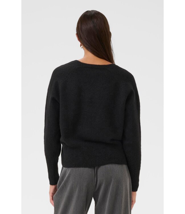 KAFFE KAniel V-Neck Pullover - Black Deep