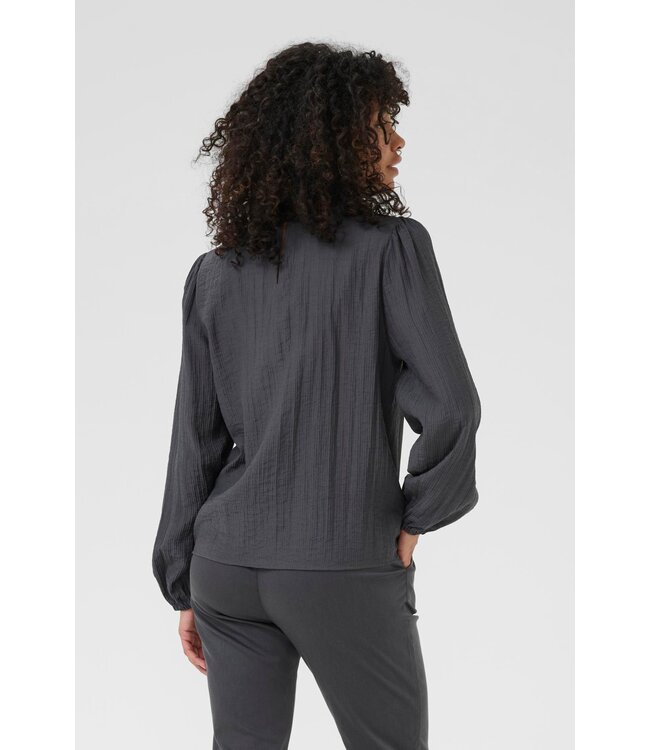 KAFFE KAvivy Blouse - Black Oyster