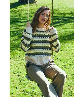Freequent FQNEZZY Pullover - Moonbeam w. Morel