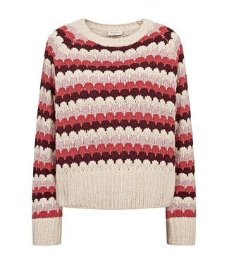 Freequent FQNEZZY Pullover - Moonbeam w. Baked Apple