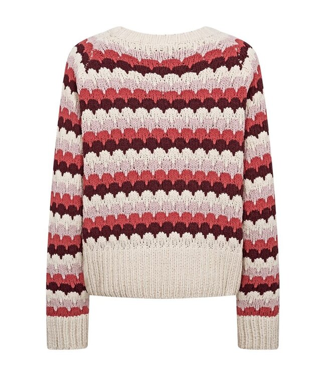 Freequent FQNEZZY Pullover - Moonbeam w. Baked Apple