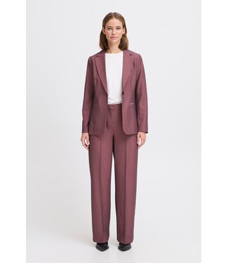 b.young BYDANTA Wide Leg Pants 2 - Roan Rouge Melange