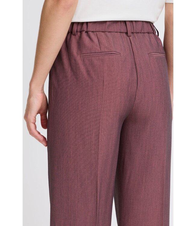 b.young BYDANTA Wide Leg Pants 2 - Roan Rouge Melange