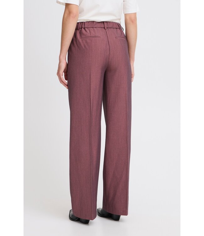 b.young BYDANTA Wide Leg Pants 2 - Roan Rouge Melange