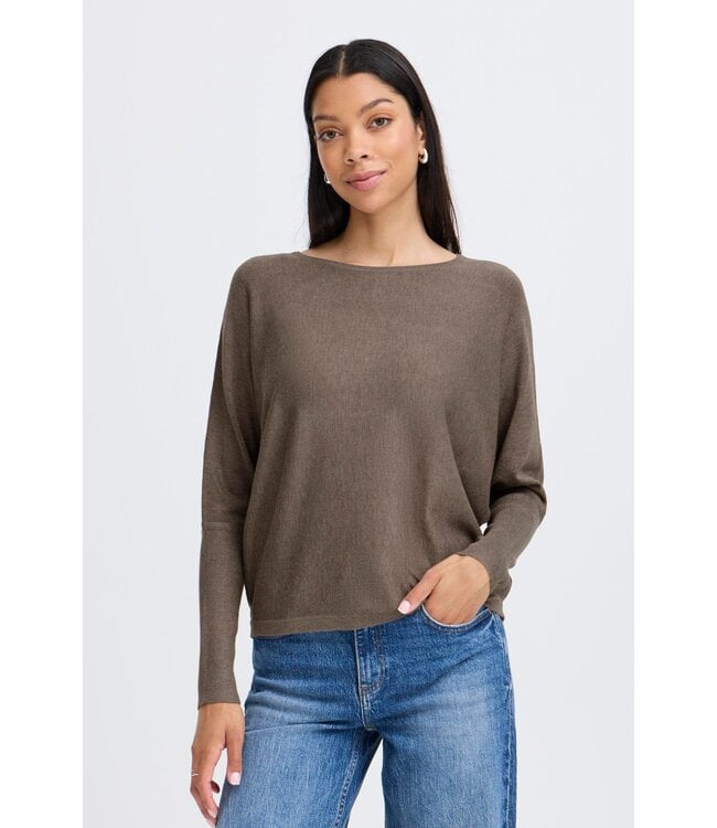 b.young BYMMORLA Bat Jumper - Walnut Melange