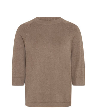b.young BYMMORLA SS Jumper - Walnut Melange