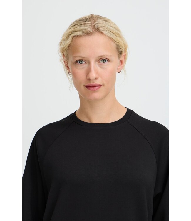 b.young BYPUSTI LS Pleat Dress - Meteorite Black