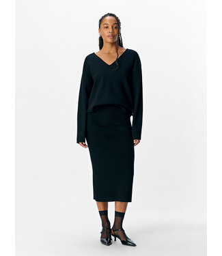 Object OBJREYNARD HW Knit Skirt - Black