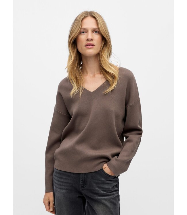 Object OBJREYNARD V-Neck Pullover - Morel