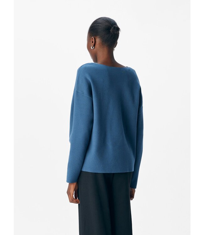 Object OBJREYNARD V-Neck Pullover - Dark Denim