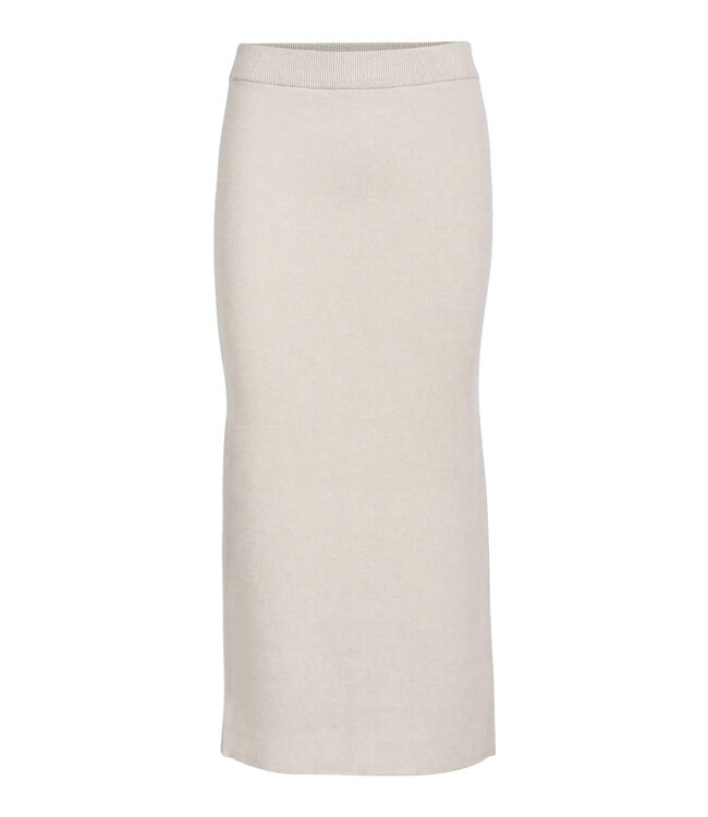 Object OBJREYNARD HW Knit Skirt - Silver Gray