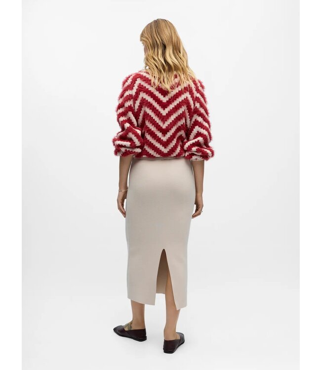 Object OBJREYNARD HW Knit Skirt - Silver Gray