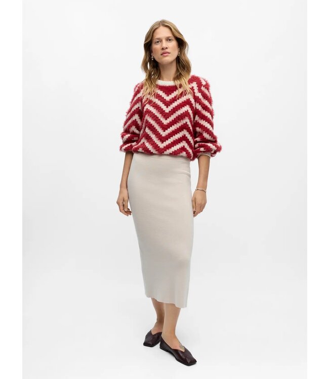 Object OBJREYNARD HW Knit Skirt - Silver Gray