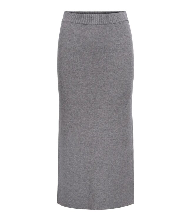 Object OBJREYNARD HW Knit Skirt - Medium Grey Melange