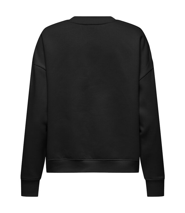 JDY JDYCANOA L/S EMB Sweat - Black