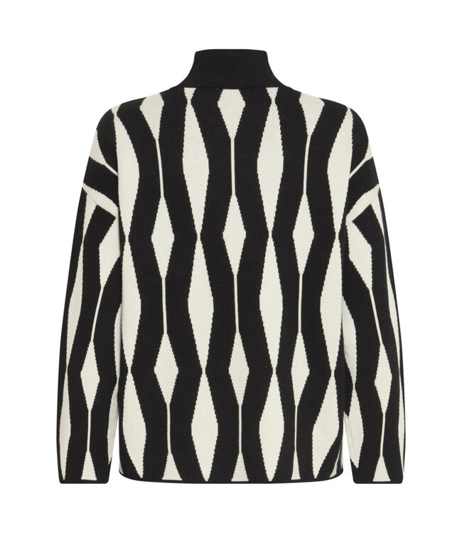 b.young BYOTARI Jacquard Jumper - Meteorite