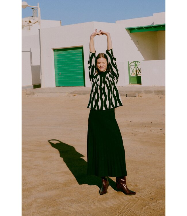 b.young BYOTARI Jacquard Jumper - Meteorite