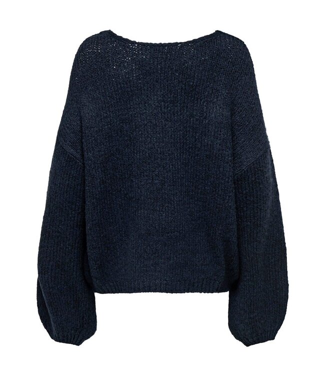 JDY JDYDINEA L/S Reversible Pullover - Total Eclipse