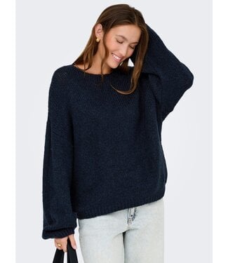 JDY JDYDINEA L/S Reversible Pullover - Total Eclipse