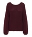 JDY JDYDINEA L/S Reversible Pullover - Cabernet