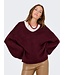 JDY JDYDINEA L/S Reversible Pullover - Cabernet
