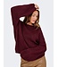 JDY JDYDINEA L/S Reversible Pullover - Cabernet