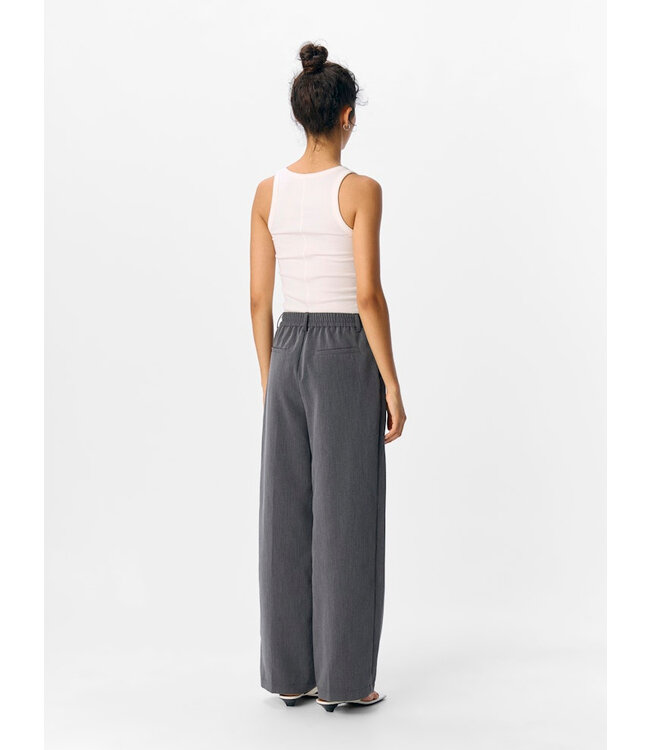Object OBJSIGRID HW Casual Pant - Medium Grey Melange