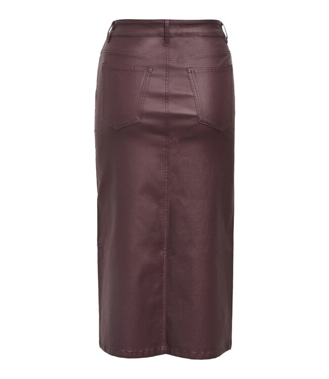 Object OBJNAYA Coated MW Skirt - Mauve Wine