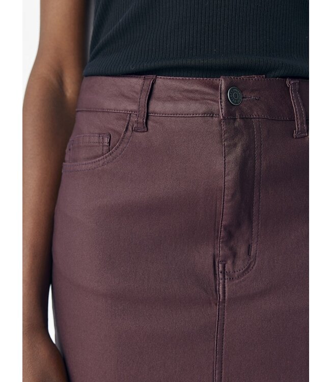 Object OBJNAYA Coated MW Skirt - Mauve Wine