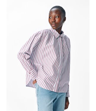 Object OBJZULA L/S RE Shirt - Baby Lavender Karanda Stripes