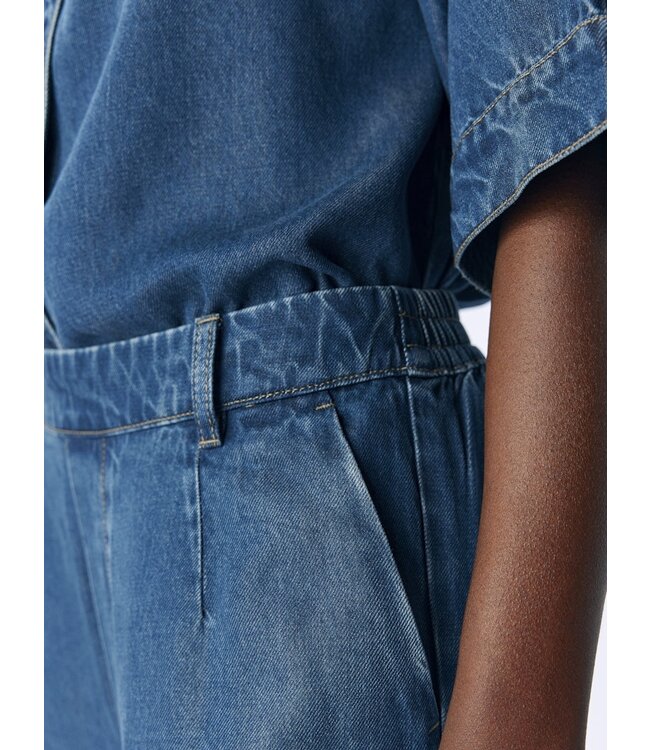 Object OBJFRAME Lisa Wide MW Pant - Dark Blue Denim/Rinse