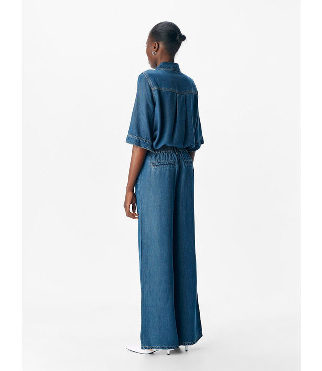 Object OBJFRAME Lisa Wide MW Pant - Dark Blue Denim/Rinse