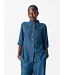 Object OBJFRAME 2/4 RE Denim Top - Dark Blue Denim/Rinse