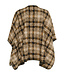 CREAM CROms Cape - Brown Check