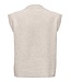 JDY JDYSUPER Life S/L Knit V-Neck Vest - Chateau Gray MELANGE