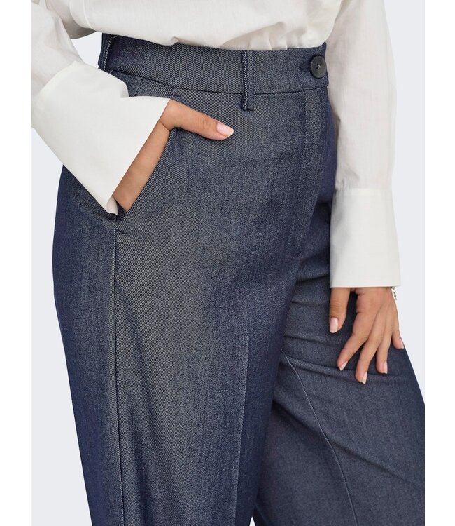 JDY JDYANTHONY Bloom HW Pant - Dark Blue Denim