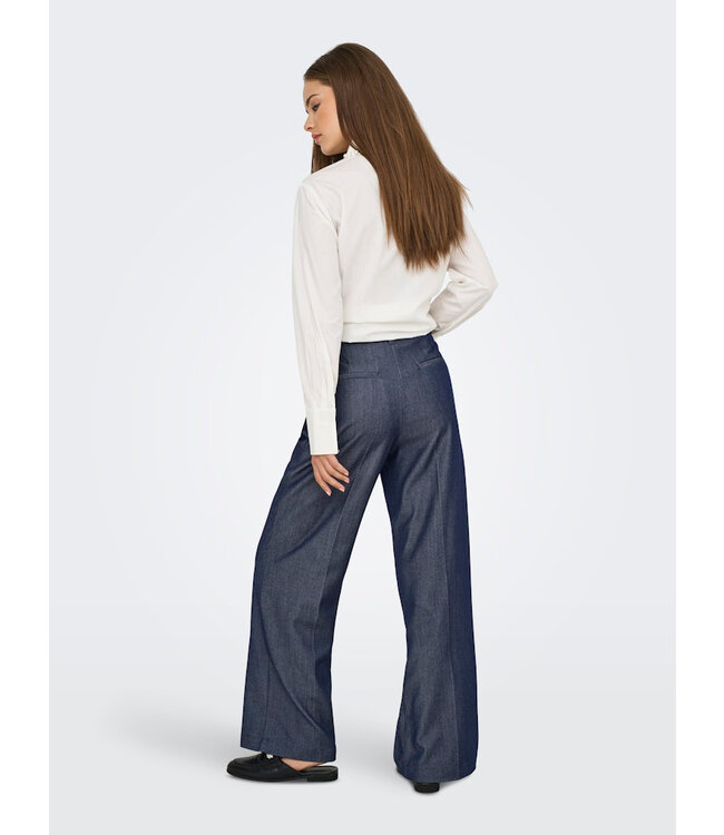 JDY JDYANTHONY Bloom HW Pant - Dark Blue Denim