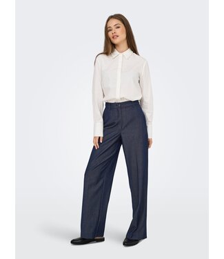 JDY JDYANTHONY Bloom HW Pant - Dark Blue Denim
