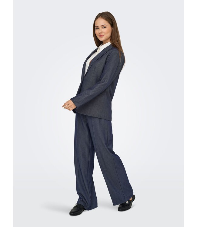 JDY JDYANTHONY Bloom HW Pant - Dark Blue Denim