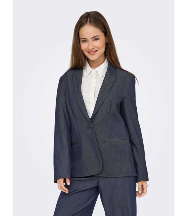 JDY JDYANTHONY L/S Blazer - Dark Blue Denim