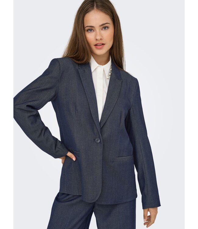 JDY JDYANTHONY L/S Blazer - Dark Blue Denim