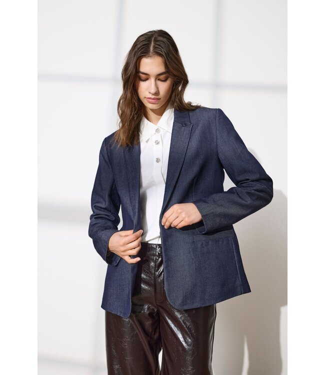 JDY JDYANTHONY L/S Blazer - Dark Blue Denim