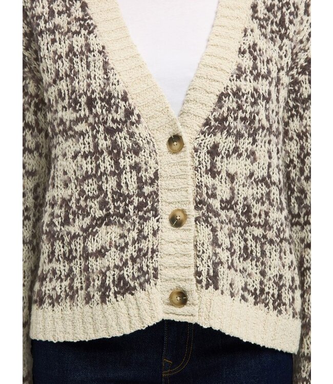 Selected Femme SLFLINDSAY LS V-Neck Cardigan - Birch Delicioso