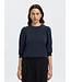 Selected Femme SLFTENNY 3/4 Sweat Top - Dark Sapphire