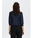 Selected Femme SLFTENNY 3/4 Sweat Top - Dark Sapphire