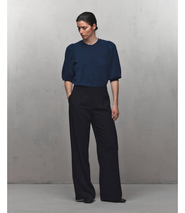 Selected Femme SLFTENNY 3/4 Sweat Top - Dark Sapphire