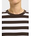 Selected Femme SLFESSENTIAL L/S Striped Boxy Tee - Delicioso_BW - Wide