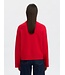 Selected Femme SLFKAMMA LS Knit Roll Neck - Equestrian Red